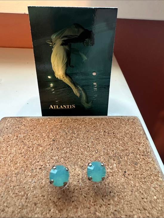 Atlantis Berlin 🧜‍♀️ Jewelry - Atlantis Berlin Pacific Opal Swarovski Crystal Ear posts earrings